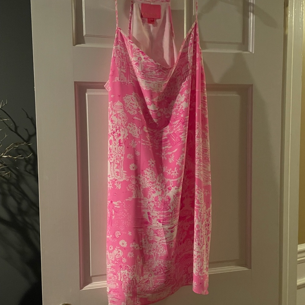 NWOT Lilly Pulitzer Dusk Silk dress in Sorbet Pink